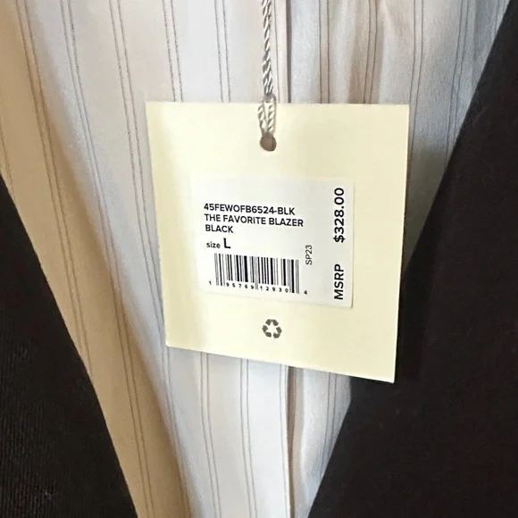 Favorite Daughter “The Favorite Blazer” Black Size L NWT - Picture 3 of 13